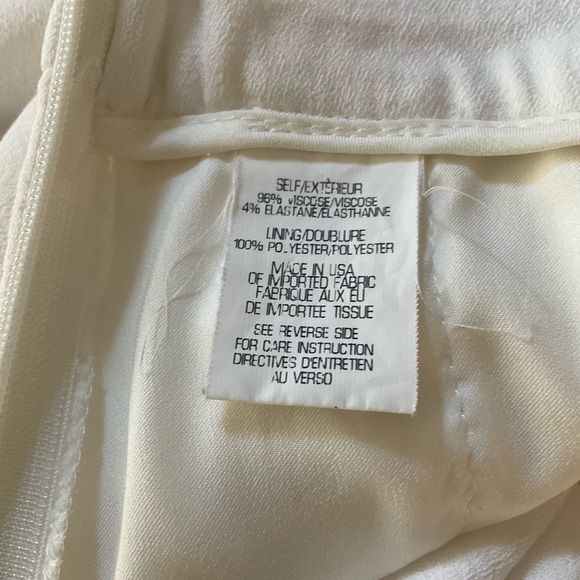 🌟 THEORY Women’s White Pants Style Mitrana B Rowell Light Sz 6 - Picture 10 of 11